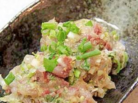 柵取りのお刺身で作る イナダのなめろう レシピ 作り方 By ひで 楽天レシピ 柵取りのお刺身で作る イナダのなめろう レシピ 作り方 By ひで 楽天レシピ